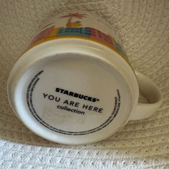 STARBUCKS Pink White Blue FLORIDA "You Are Here" Series 2014 Retired. 14 oz - Picture 4 of 4